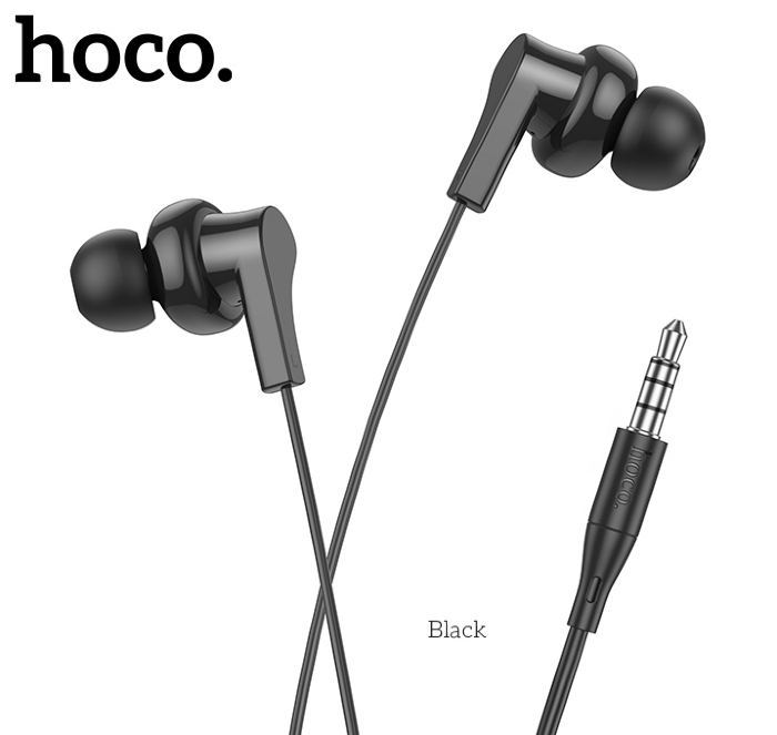 Наушники HOCO M114 Jia universal earphones with microphone Black купить оптом купить оптом