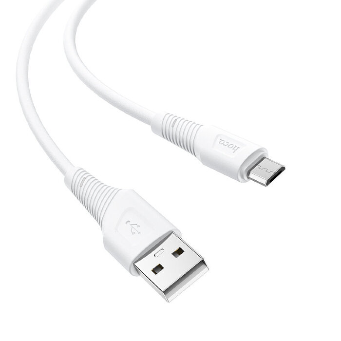 Кабель hoco X58 Airy silicone charging data cable for Micro - White купить оптом купить оптом