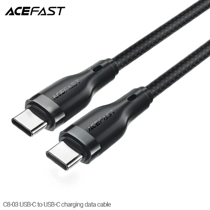 Кабель ACEFAST C8-03 USB-C to USB-C Charging Data Cable - Black купить оптом купить оптом