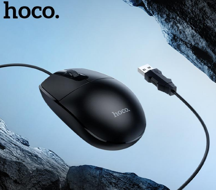 Беспроводная Мышка HOCO GM50 League business wired mouse Black купить оптом купить оптом