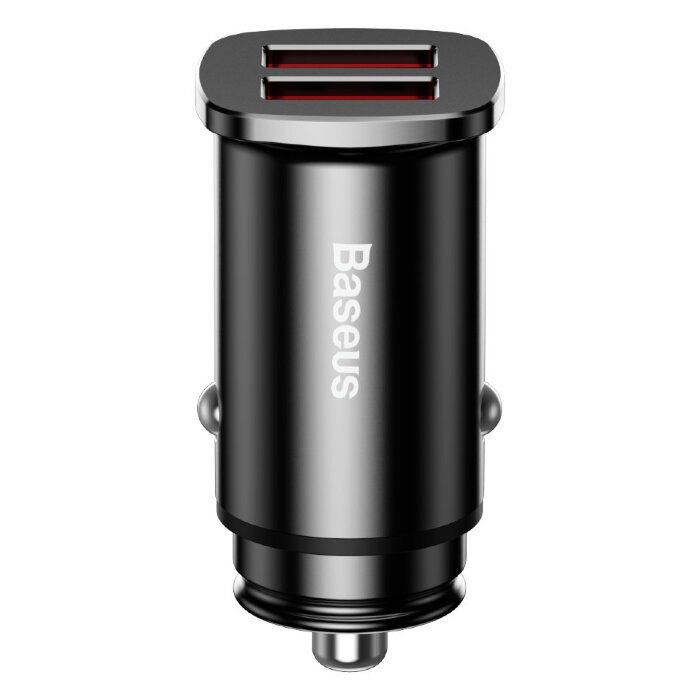 Автомобильное зарядное устройство Baseus Square metal A+A 30W Dual QC3.0 Quick Car Charger(QC 3.0 ?SCP ?AFC) (CCALL-DS01) - Black купить оптом купить оптом