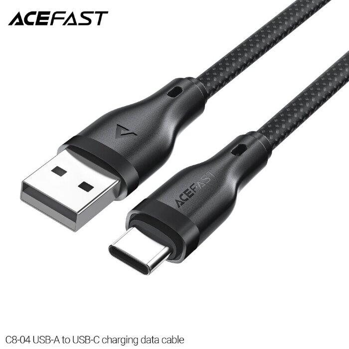 Кабель ACEFAST C8-04 USB-A to USB-C Charging Data Cable - Black купить оптом купить оптом