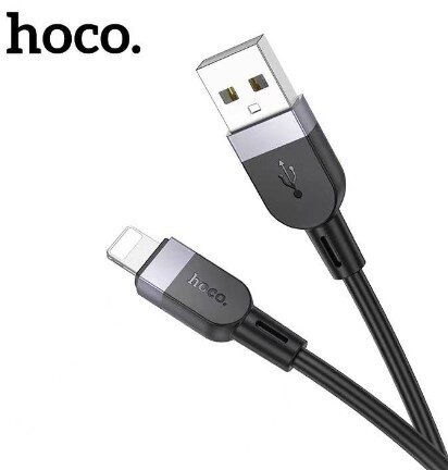 Кабель HOCO X109 Energy silicone charging data cable IP (L=3M) - Black купить оптом купить оптом