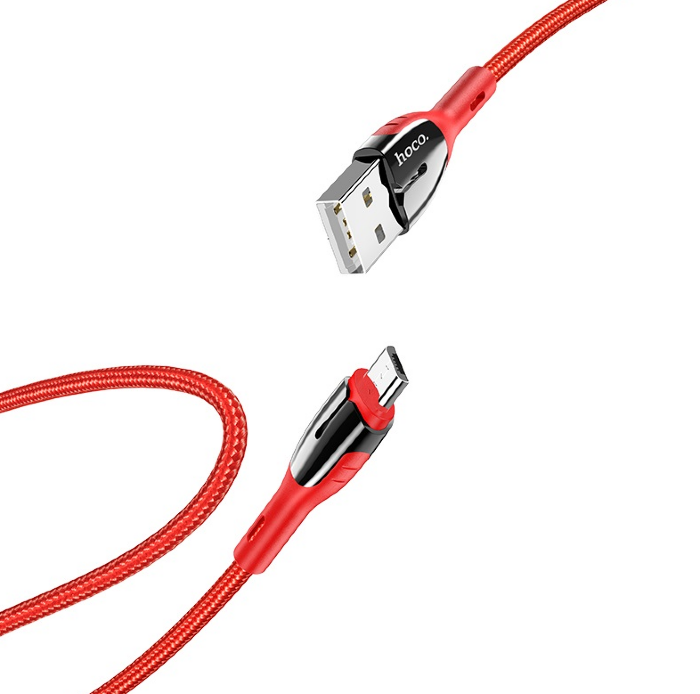 Кабель HOCO U89 Safeness charging data cable for Micro red купить оптом купить оптом