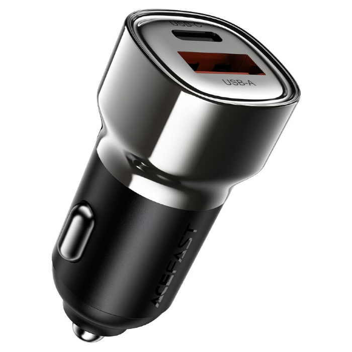 Автомобильное зарядное устройство ACEFAST B20 PD45W (USB-C+USB-A) car charger - Metal gray купить оптом купить оптом