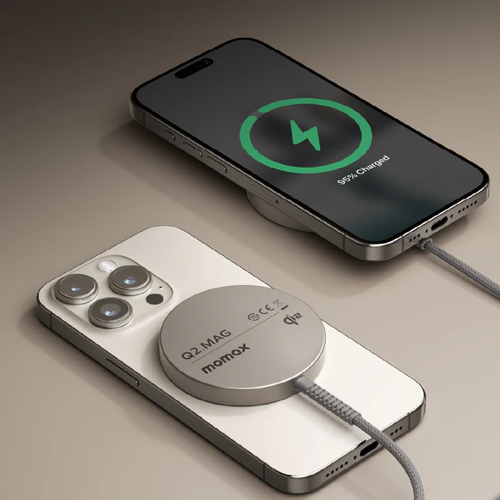Беспроводная Зарядка Momax UD32L Qi2 Magnetic Wireless Charger -Titanium купить оптом купить оптом