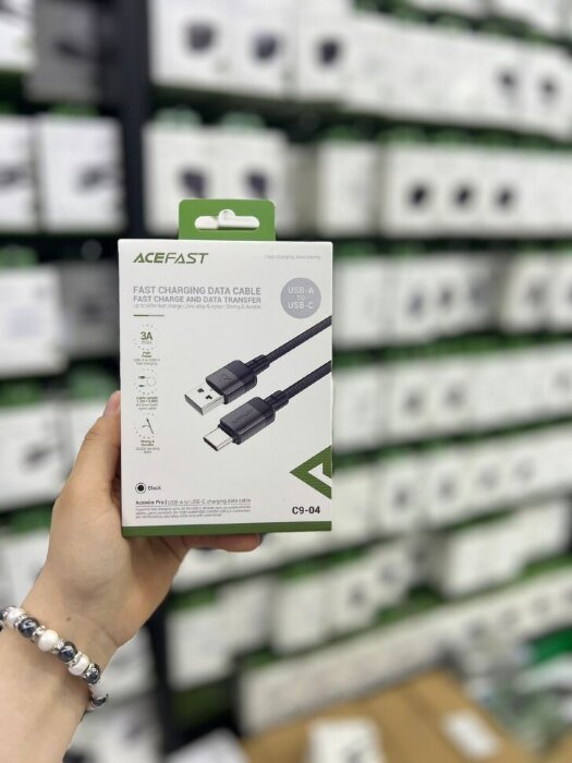 Кабель ACEFAST C9-04 USB-A to USB-C Charging Data Cable - Black купить оптом купить оптом
