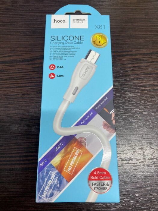 Кабель hoco X61 Ultimate Micro 3A 1m - White купить оптом купить оптом