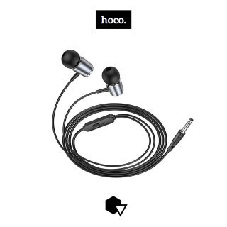 Наушники HOCO M108 spring metal universal earphones  with mic - Metal Gray купить оптом купить оптом