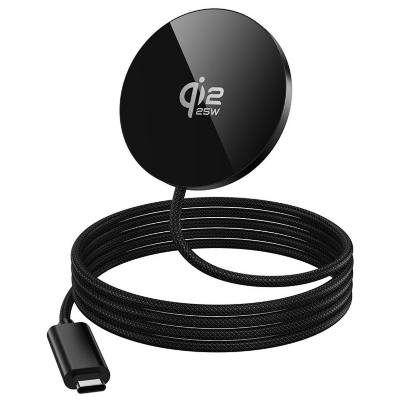 Беспроводное зарядное устройство HOCO CW63 Pro fast Qi2.2 magnetic wireless fast charger - Black
