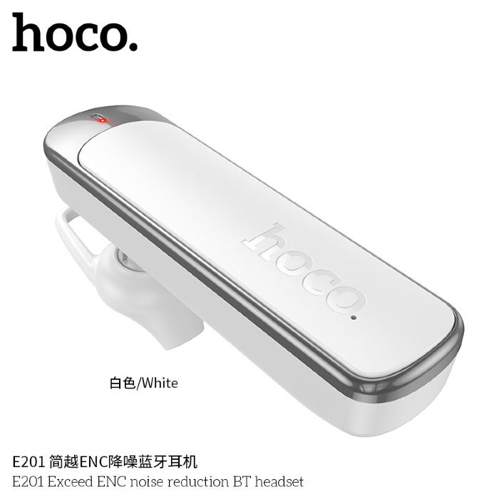 Беспроводные наушники HOCO E201 Exceed ENC noise reduction BT headset - White купить оптом купить оптом