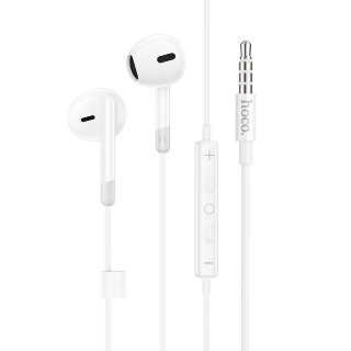 Наушники HOCO M109 pure joy wire control earphones with microphone - White купить оптом купить оптом