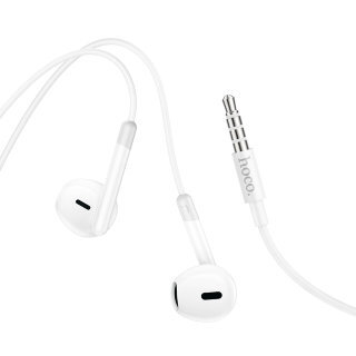 Наушники HOCO M109 pure joy wire control earphones with microphone - White купить оптом купить оптом