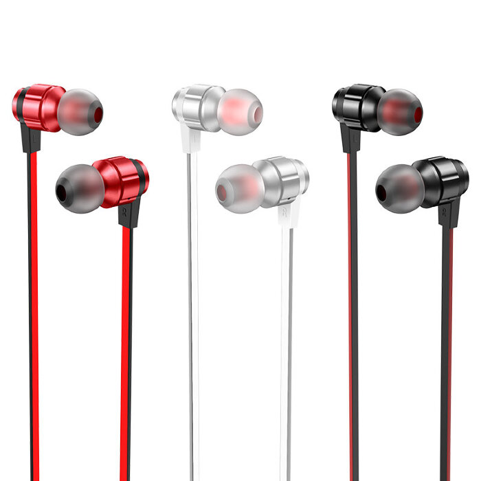 Наушники hoco M85 Platinum Jack 3.5mm 1.2m с микрофоном - Black купить оптом купить оптом