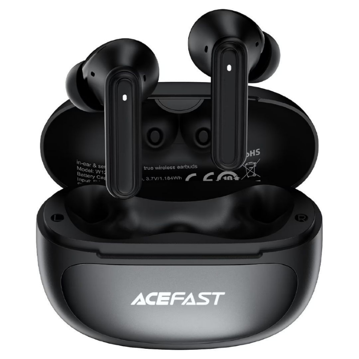 Беспроводные наушники ACEFAST W12 in-ear & semi-in-ear 2-in-1 true wireless earbuds - Black купить оптом купить оптом