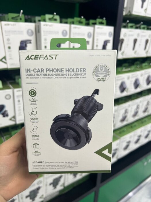 Автомобильный держатель AceFast D22 Magnetic Car Holder For Air Vent - Black купить оптом купить оптом