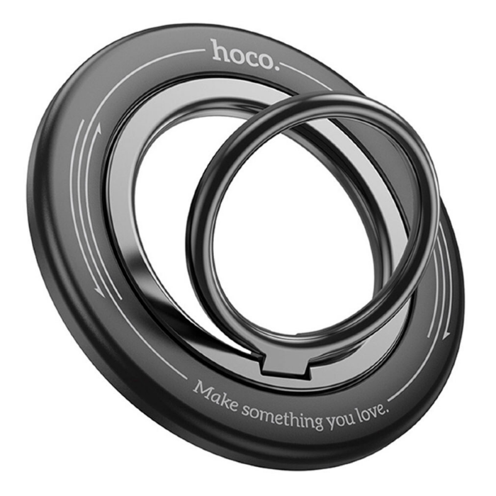 Магнитный держатель HOCO GH3 Enjoy 360-degree rotating magnetic mobile phone ring holder - Black купить оптом купить оптом