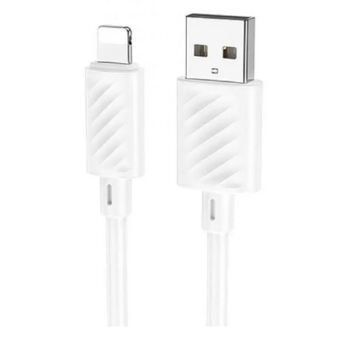 Кабель HOCO X88 gratified charging data cable for IP (packaged) - White купить оптом купить оптом