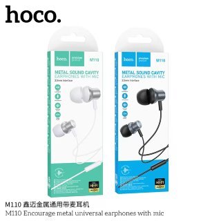 Наушники HOCO M110  encourage metal universal earphones with mic - Серый купить оптом купить оптом