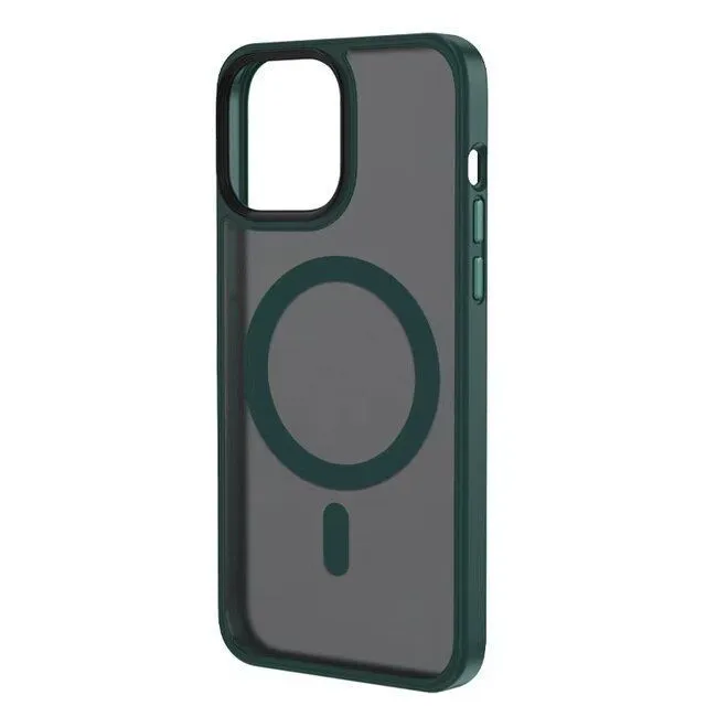 Чехол Dfans design matte smooth+magsafe для iPhone 13 Pro - Dark Green купить оптом купить оптом