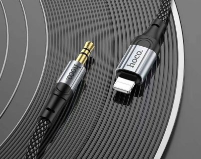 Аудиопереходник Hoco UPA26 fresh digital audio coversaion cable IP - Черный купить оптом купить оптом