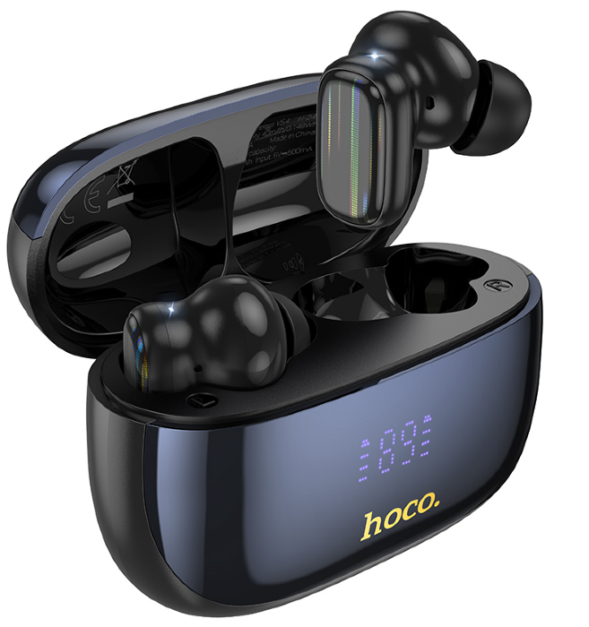 Наушники HOCO EQ20 Rhyme true wireless ANC+ENC noise reduction BT headset - Black купить оптом купить оптом