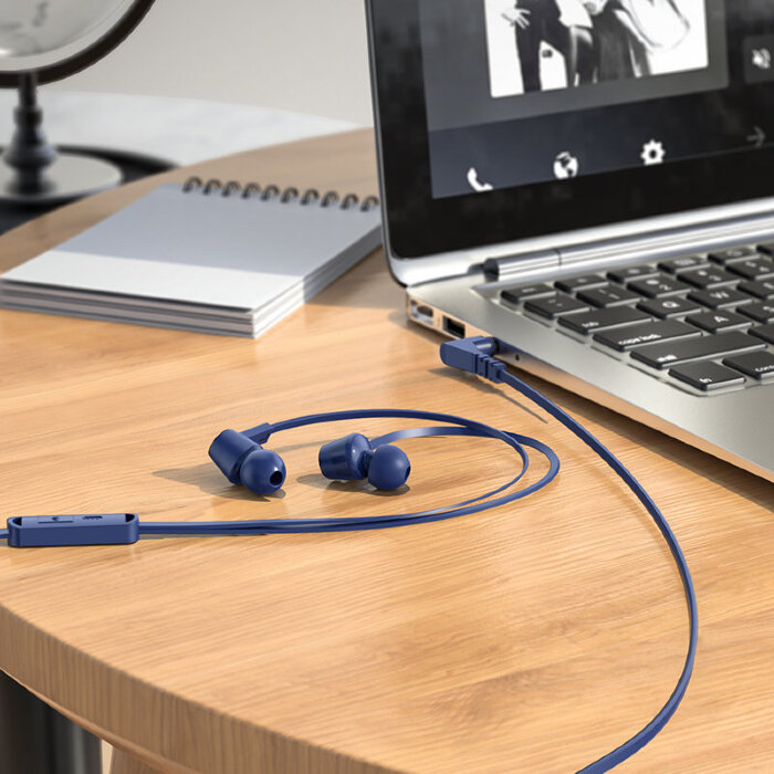 Наушники hoco M86 Oceanic universal earphones with mic - Black