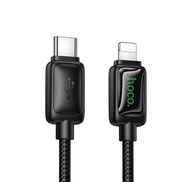Кабель HOCO U146 Mundo PD30W charging data cable IP - Black купить оптом купить оптом