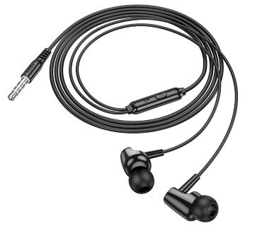 Наушники Hoco M112 story universal earphones with microphone - Черный