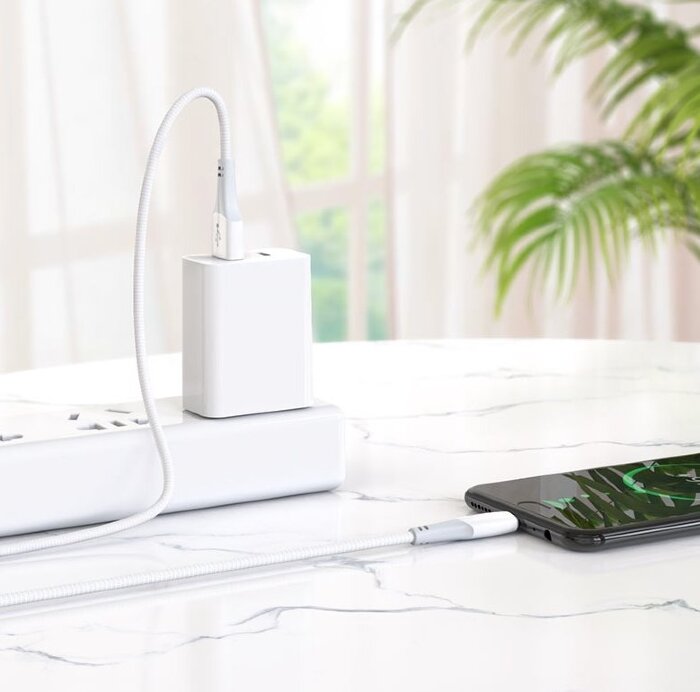 Кабель Hoco X70 Ferry charging data cable for Micro - White купить оптом купить оптом