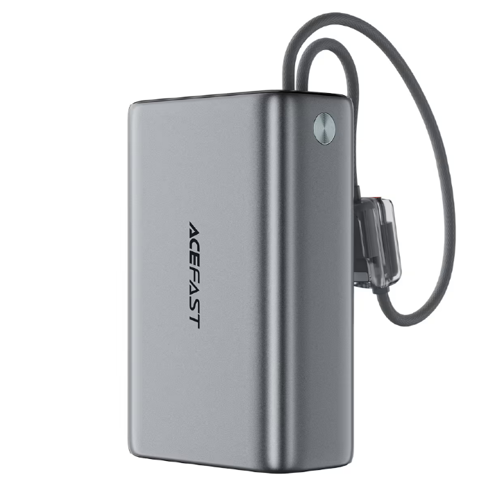 Внешний аккумулятор ACEFAST M49 22.5W fast charging power bank with two cables T205ALF 20000mAh - Metal grey купить оптом купить оптом