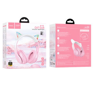 Наушники HOCO W42 cat ears BT headphones - Cherry Blossom купить оптом купить оптом
