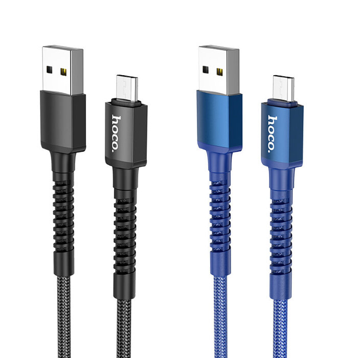 Кабель hoco X71 Especial charging data cable for Micro - Синий купить оптом купить оптом