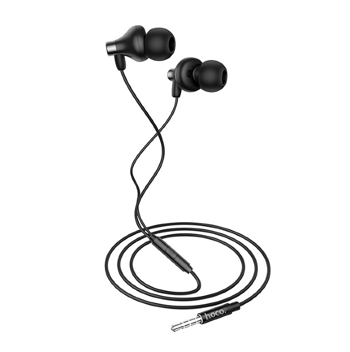 Проводные наушники Hoco M74 Joan universal earphones with mic Black купить оптом купить оптом