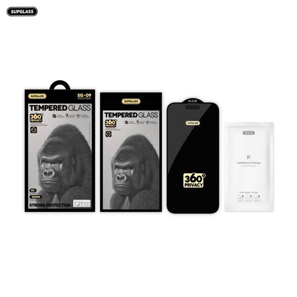 Защитное стекло SupGlass Privacy 360 Glass SG-09 IPh 17 Air (6.6) для iPhone 17 Air (6.6) купить оптом купить оптом