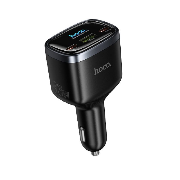 Автомобильное зарядное устройство HOCO Z70 Speed PD93W(2C1A) car charger with TFT display - Black купить оптом купить оптом