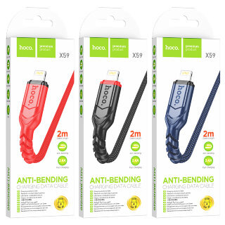 Кабель Hoco X59 victory charging data cable iphone (L=2M) - Red купить оптом купить оптом