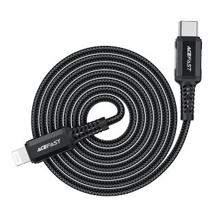 Кабель Acefast C4-01 Type-С to lighting aluminum alloy charging data cable(1.8m) - Black купить оптом купить оптом