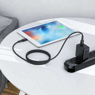 Кабель Acefast C4-01 Type-С to lighting aluminum alloy charging data cable(1.8m) - Black купить оптом купить оптом