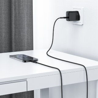 Кабель Acefast C4-01 Type-С to lighting aluminum alloy charging data cable(1.8m) - Black купить оптом купить оптом
