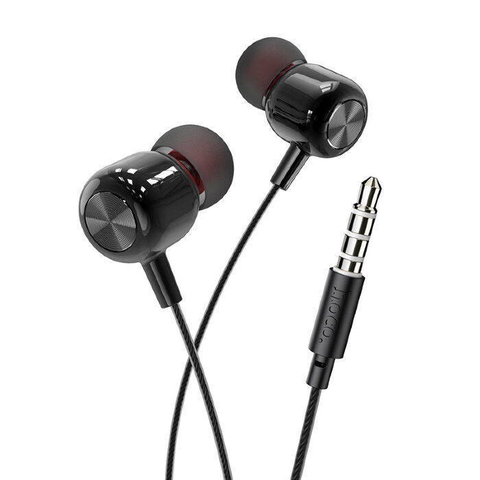 Наушники hoco M87 String wired earphones with with microphone - Black