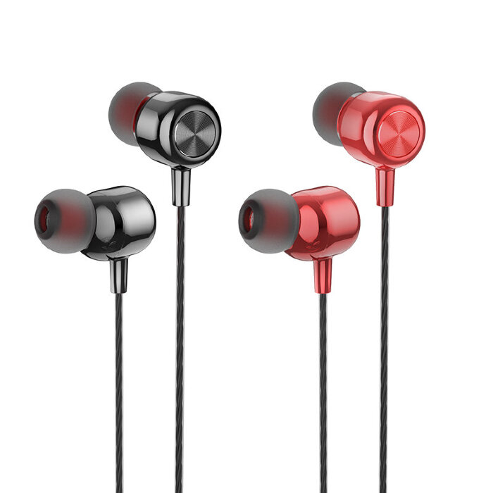 Наушники hoco M87 String wired earphones with with microphone - Black купить оптом купить оптом