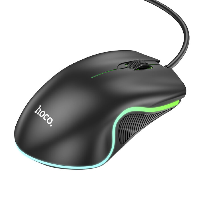 Компьютерная мышь Hoco GM19 Enjoy gaming luminous wired mouse - Black купить оптом купить оптом
