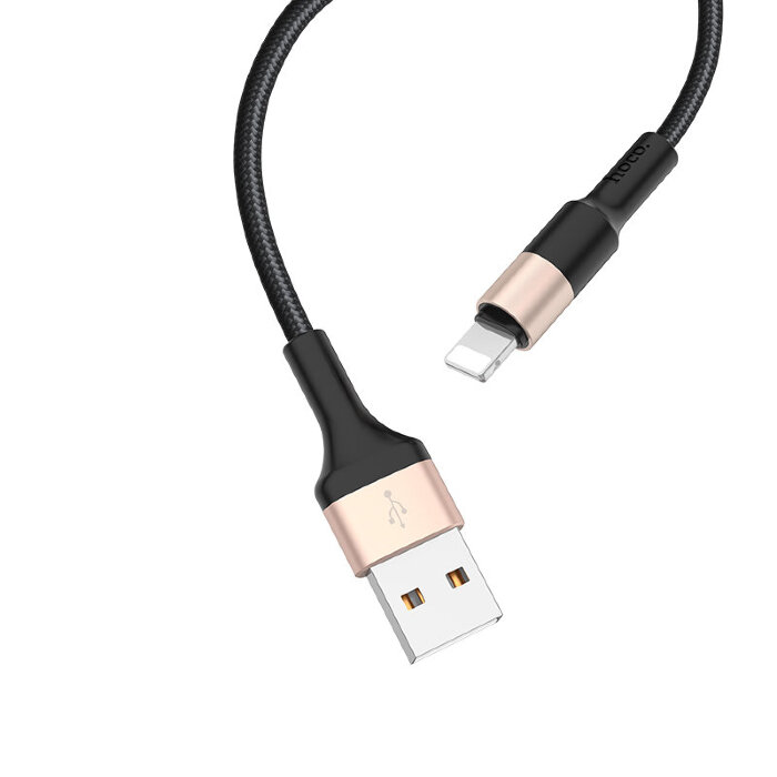 Кабель hoco X26 Xpress lightning - Black/Gold купить оптом купить оптом