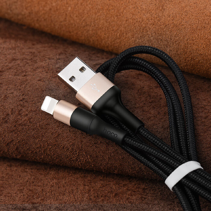 Кабель hoco X26 Xpress lightning - Black/Gold купить оптом купить оптом