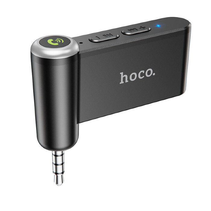 Автомобильный Bluetooth-приемник hoco E58 Magic music car AUX BT receiver - Black