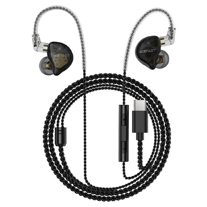 Проводные наушники ACEFAST L11 usb-c hifi wired earphones - Black купить оптом купить оптом