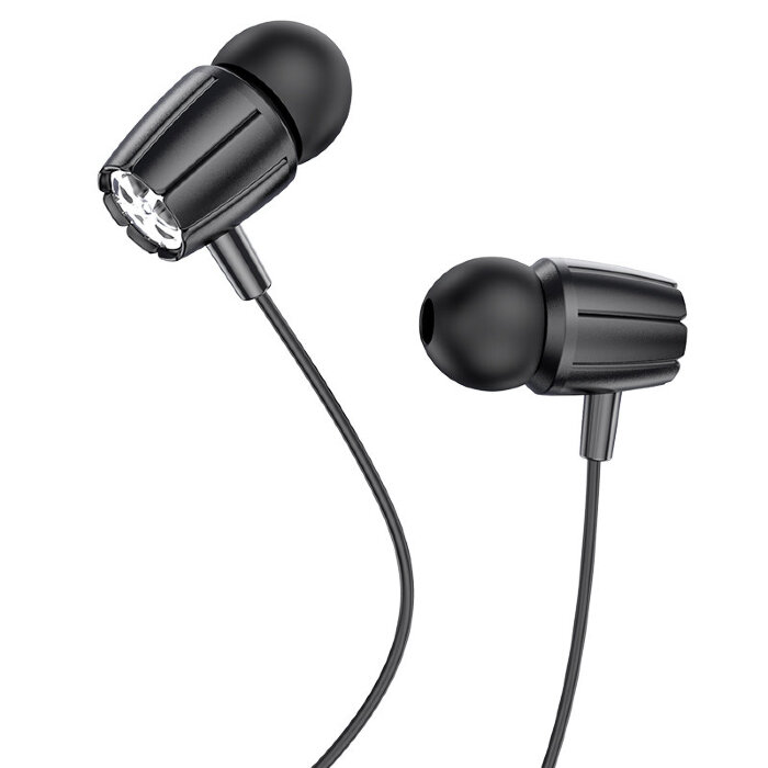 Наушники hoco M88 Graceful universal earphones with mic - Black