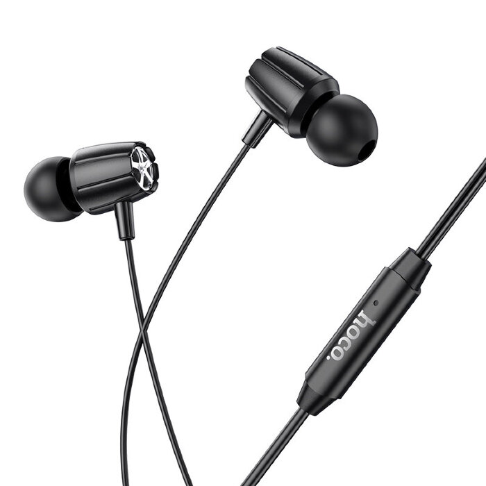 Наушники hoco M88 Graceful universal earphones with mic - Black купить оптом купить оптом