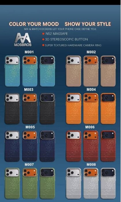 Чехол Mosbros Carbon Magsafe IP17 PRO MAX M003 купить оптом купить оптом